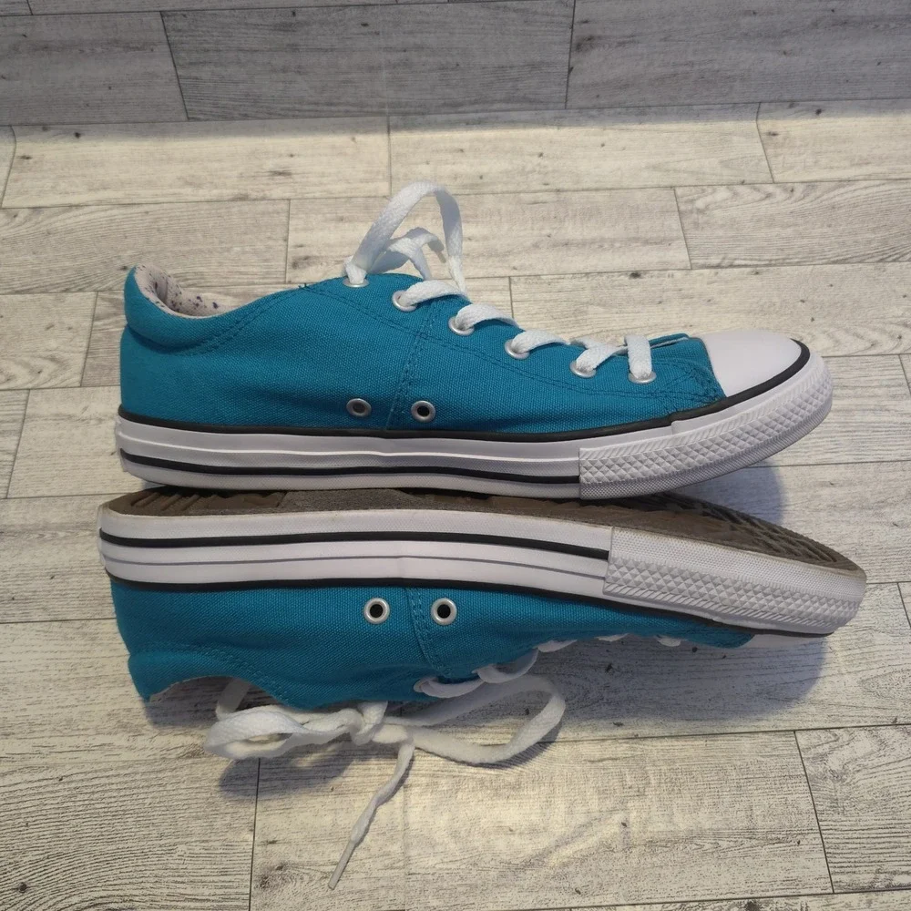 Converse Girls Boys Junior All Star Shoes Turbo Green Sneakers Shoes Size 6